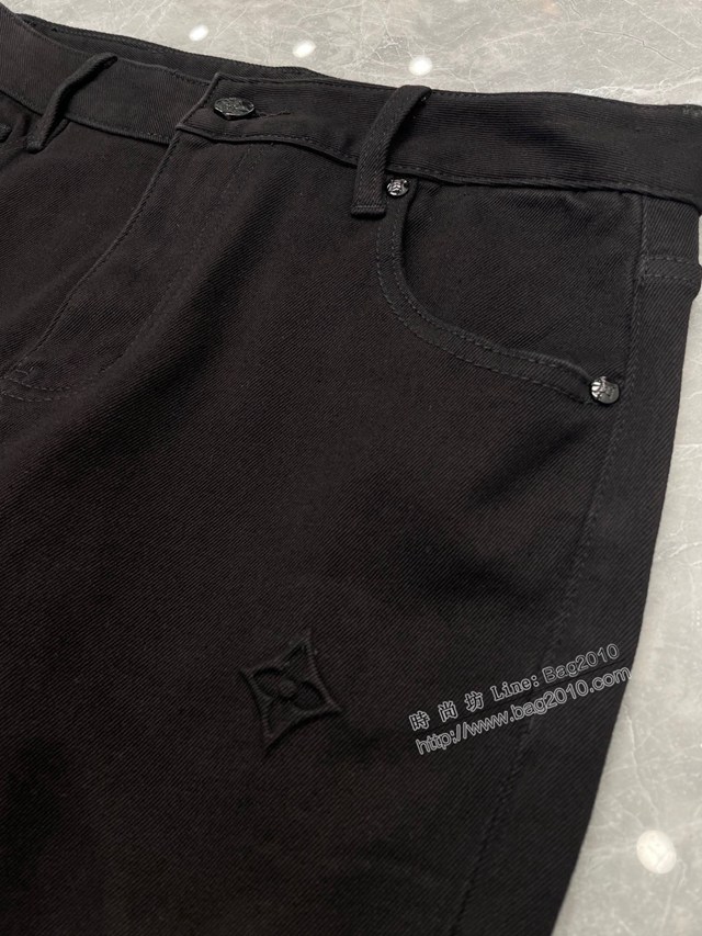 Louisvuitton路易威登Lv專門店2023FW新款純黑立體剪裁牛仔褲 男女同款 tzy3073